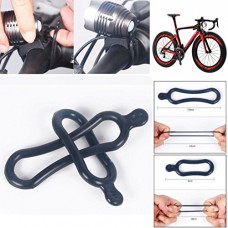 Bicycle Silicone Strap Dressffe 2pcs Rubber Band PVC Rings For T6 LED Headlight Bike Headlamp Bicycle - B07C4V39RX